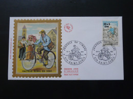 FDC Facteur à Vélo Bicycle Postman Journée Du Timbre Réunion CFA 1972 - Wielrennen