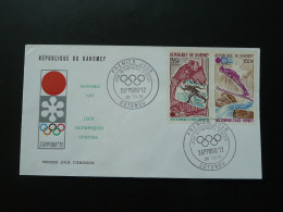 FDC Jeux Olympiques Sapporo Olympic Games Dahomey 1972 - Winter 1972: Sapporo