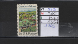 PRIX FIXE Obl 873 YT 980 MIC 1370 SCO 1357GIB Grandma Moses 1969 Etats Unis  58A/13 - Used Stamps
