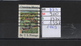 PRIX FIXE Obl 873 YT 980 MIC 1370 SCO 1357GIB Grandma Moses 1969 Etats Unis  58A/13 - Gebruikt