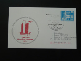 Entier Postal Stationery Card Aviation Berlin DDR 1977 - Postkaarten - Gebruikt