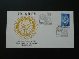 Lettre Cover Rotary International Sao Paulo Bresil Brazil 1978 (ex 2) - Covers & Documents