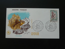 FDC écureuil Squirrel Andorre 1978 - FDC