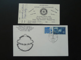 Lettre Cover 75 Years Rotary International Thousand Aoks USA 1980 - Schmuck-FDC
