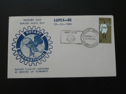 Lettre Cover Rotary International Lupex India 1980  - Brieven En Documenten