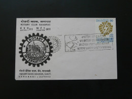 Lettre Cover Rotary International Varanasi India 1980  - Storia Postale