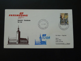 Vol Special Flight Helsinki Stockholm Interflug DDR 1980 - Lettres & Documents