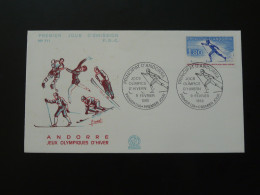 FDC Jeux Olympiques Lake Placid Olympic Games Andorre 1980 - Invierno 1980: Lake Placid