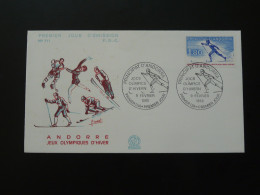 FDC Jeux Olympiques Lake Placid Olympic Games Andorre 1980 - Winter 1980: Lake Placid