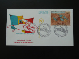 FDC Fresque De St Cerni De Nagol Andorre 1980 - FDC