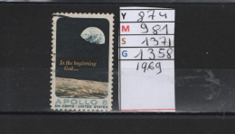 PRIX FIXE Obl 874 YT 981 MIC 1371 SCO GIB 1358 Apollo 1969 Etats Unis  58A/13 - Usati