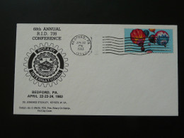 Lettre Cover Rotary International Conference Bedford USA 1983 - FDC