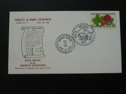 Lettre Cover American Revolution Treaty Of Fort Stanvix Rotary Postmark Rome USA 1984 - Enveloppes évenementielles