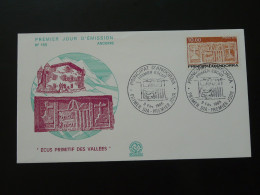 FDC écu Primitif Des Vallées Andorre 1985 - Covers & Documents