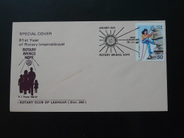 Lettre Cover Rotary International Lashkar India 1986 - Brieven En Documenten