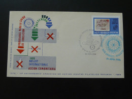 Lettre Cover Rotary International Contre La Drogue Anti Drugs Argentina 1986 - Drugs
