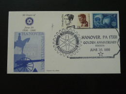 Lettre Cover Rotary International Golden Anniversary Hanover USA 1986 - FDC