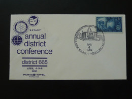 Lettre Cover Rotary International Conference Canton Football Club Ohio USA 1986 - Schmuck-FDC