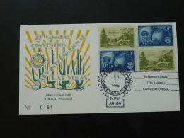 Lettre Cover Rotary International Convention Las Vegas USA 1986 (ex 1) - FDC