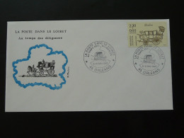 Lettre Cover Histoire Postale Au Temps Des Diligences Orléans 45 Loiret 1987 (timbre De Feuille Journée Du Timbre) - Kutschen
