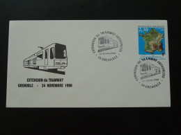 Lettre Cover Extension Tramway De Grenoble 38 Isère 1990 - Tramways