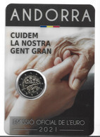 ANDORRA EUROS 2021 2,00€  MONEDA CONMEMORATIVA CUIDEMOS LA NUESTRA GENTE MAYOR. TIRADA 70.000 U. - Andorra