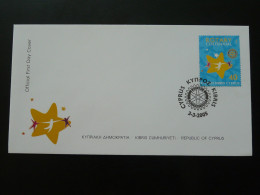 FDC Rotary International Centenary Chypre Cyprus 2005 - Brieven En Documenten