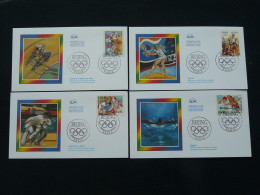 Série De 4 Set Of 4 FDC Jeux Olympiques Beijing Olympic Games France 2008 (version Offset) - Ete 2008: Pékin