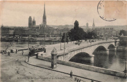 FRANCE - Rouen - Vue Sur Le Pont Corneille Et La Cathédrale - Carte Postale Ancienne - Rouen