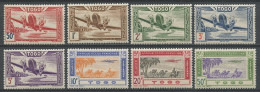 TOGO 1942 N° 9/16 * Neufs MH Trace Charnière TTB C 9.50 € Avions Planes Animaux Arbres Trees - Unused Stamps