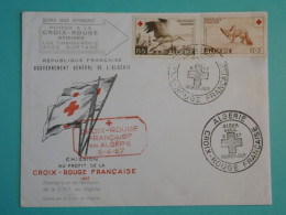 DJ 12  ALGERIE   BELLE LETTRE   1957  CROIX ROUGE   +AFF. INTERESSANT+ - Briefe U. Dokumente