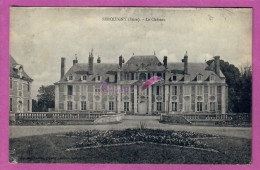 CPA SERQUIGNY 27 - Le Chateau Et Le Jardin Devant Voyagé 1926  - Serquigny