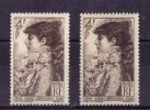VARIETE DE COULEUR N° 738 (brun Rouge Et Brun Noir ) NEUF** - Unused Stamps