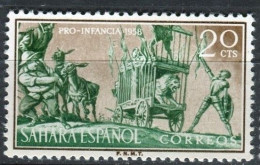 SAHARA ESPAÑOL PRO INFANCIA 1958 Yv SH 138 MNH - Spanische Sahara