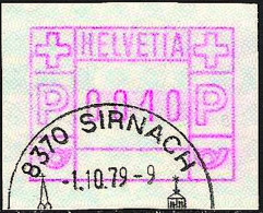 Schweiz Suisse 1978: FRAMA Zumstein N° 2  Michel 2  Mit Orts-Stempel SIRNACH 1.10.79 (Zumstein CHF 8.00) - Máquinas De Franquear