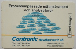 Sweden Mk 15 Chip Card -  Contronic Development Ab ( 700 Mintage ) - Sweden