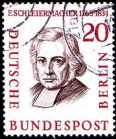 Berlin Poste Obl Yv:148 Mi:167 Friedrich Schleiermacher Théologien (cachet Rond) (Thème) - Scheikunde
