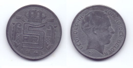 Belgium 5 Francs 1941 WWII Issue (Dutch Legend) - 5 Francs