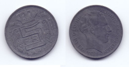 Belgium 5 Francs 1945 WWII Issue (Dutch Legend) - 5 Francs