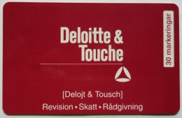 Sweden Mk 30 Chip Card - Deloitte - Touche  ( 3830 Mintage ) - Sweden