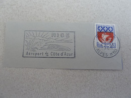 Nice - Aéroport De La Côte-d'Azur - Yt 1354 B - Flamme Philatélique - Année 1965 - - Used Stamps