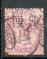GRANDE-BRETAGNE Victoria 1p Violet 1881 N°72 - Usados