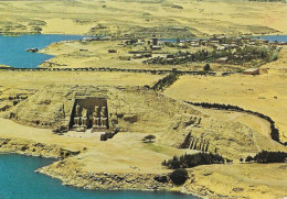 Egypte 28 Abei Simbel Vue Aérienne Des Temple - Verzamelingen & Kavels