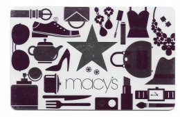 Macy's, U.S.A., Carte Cadeau Pour Collection, Sans Valeur # Macys-180 - Cadeaubonnen En Spaarkaarten