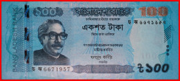 * JUST PUBLISHED: BANGLADESH   100 TAKAS 2019 CRISP MUJIBUR RAHMAN (1920-1975)!  · LOW START!  NO RESERVE! - Bangladesch