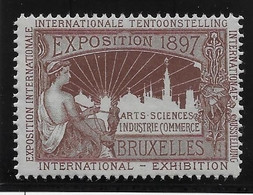 Belgique - Bruxelles 1897 - Vignette - Neuf ** Sans Charnière - TB - Erinnophilia [E]
