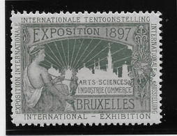 Belgique - Bruxelles 1897 - Vignette - Neuf ** Sans Charnière - TB - Erinnofilia [E]