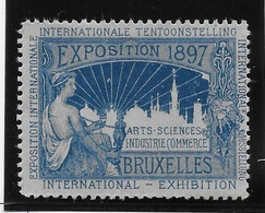 Belgique - Bruxelles 1897 - Vignette - Neuf ** Sans Charnière - TB - Erinnophilie [E]