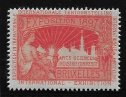Belgique - Bruxelles 1897 - Vignette - Neuf ** Sans Charnière - TB - Erinnofilia [E]