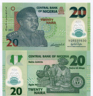 Nigeria Unc 20 Naira 2007 Polymer Money Banknote P34 X 10 Piece Lot - Nigeria